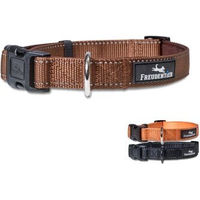 Produktbild von FREUDENTIER Hundehalsband aus Nylon Braun Größe M wasserabweisend
