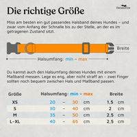 Produktbild von Freudentier Hundehalsband Clyde Kollektion aus Nylon braun Größe S wasserabweisend
