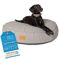 Produktbild von FREUDENTIER Hundekissen XXL rund aus Bouclé in Dunkelgrau 100cm