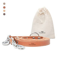Produktbild von FREUDENTIER Hundeleine aus Leder Amstelpark Kollektion Cognac 2m 16mm breit - 2 m