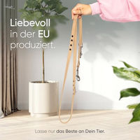 Produktbild von FREUDENTIER Hundeleine aus Leder Amstelpark Kollektion Sand 2m 16mm breit - 2 m