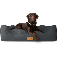 Produktbild von Freudentier orthopädisches Hundebett mit Memory Foam in Grau Größe L