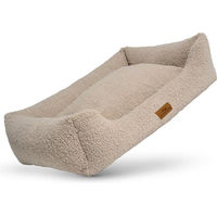 Produktbild von Freudentier Orthopädisches Hundebett Teddy Beige L mit Memory Foam und Oekotex Zertifizierung