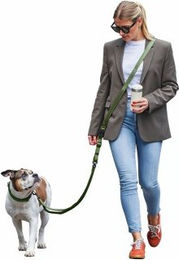 Freudentier UrbanFlow Umhängeleine für Hunde aus Nylon in Grün, 3m wasserabweisend – Bild 1 von 7