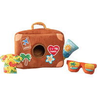 Produktbild von Fringe Pack Your Bags Plüschspielzeug für Hunde Braun