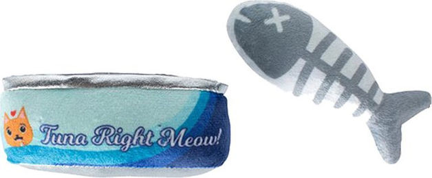 Fringe Tuna Right Meow Catnip-Spielzeug aus Plüsch in Bunt für Katzen – Bild 1 von 3