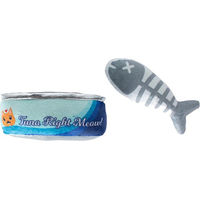 Produktbild von Fringe Tuna Right Meow Catnip-Spielzeug aus Plüsch in Bunt für Katzen