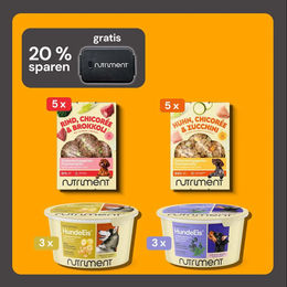 FrischeBARF Probierpaket mit Frischemenüs und HundeEis Rind und Huhn – Bild 1 von 1