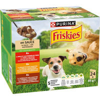 Produktbild von Friskies Adult Nassfutter für Katzen mit Rind, Huhn und Lamm in Sauce 24 x 85 g