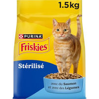 Produktbild von Friskies Komplettnahrung für sterilisierte ausgewachsene Katzen mit Lachs und Gemüse 1,5 kg - 1,5 kg