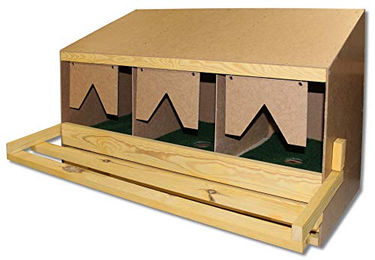 Fritz Göbel Legenest aus Holz für Hühner 3er Set – Bild 1 von 4