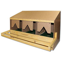 Produktbild von Fritz Göbel Legenest aus Holz für Hühner 3er Set
