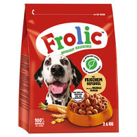 Produktbild von Frolic Complete Hundefutter Geflügel Adult Monoprotein ohne Zucker 2,6 kg - 3 x 2,6 kg