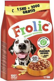 Produktbild von Frolic Hundefutter Geflügel Beutel 1,7kg ohne Farb- und Aromastoffe und ohne Zucker