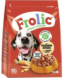 Produktbild von Frolic Hundefutter Geflügel ohne Farb- und Aromastoffe sowie ohne Zucker 3x2,6 kg Beutel