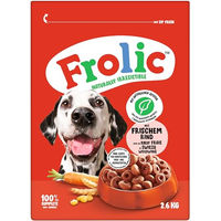 Produktbild von Frolic Hundefutter Trockenfutter Rind mit Karotten und Getreide Adult 3 x 2,6 kg - 3 x 2,6 kg