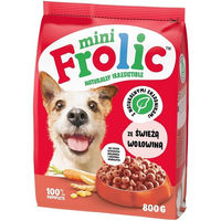 Produktbild von Frolic Mini Halbfeuchtes Hundefutter mit Rind für kleine Rassen 800 g ohne Zucker und Farbstoffe - 0,8 kg