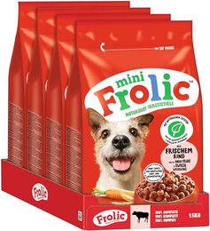 Frolic Mini Trockenfutter für kleine Hunde mit Rind Adult 4x1,5kg ohne Farbstoffe und künstliche Aromen – Bild 1 von 3