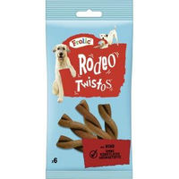 Produktbild von Frolic Rodeo Twistos Hundesnack mit Rind hoher Fleischanteil ohne Farb- und Aromastoffe - 18 x 6 Stk.