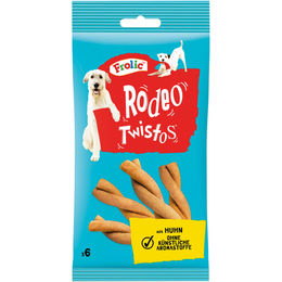 Produktbild von Frolic Rodeo Twistos Kausnack für Hunde mit Geflügel und hohem Fleischanteil 315g