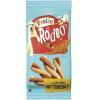 Produktbild von Frolic Rodeo Twistos Kausnack für Hunde mit Geflügel und hohem Fleischanteil ohne Farb- und Aromastoffe 18 x 105g - 18 x 6 Stk.