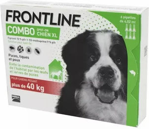 Produktbild von Frontline Combo Spot-On Antiparasit für Hunde 40-60 kg Riesenrassen 6er Pack