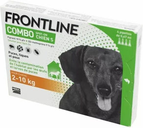 Produktbild von Frontline Combo Spot-On Antiparasit für Hunde kleiner Rassen 2-10 kg 6er Pack - 6 x 0,67 ml