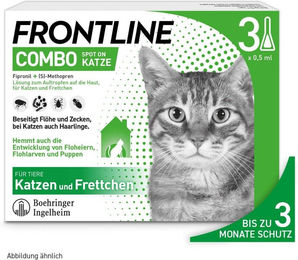 Frontline Combo Spot on Floh- und Zeckenschutz für Katzen 3 Pipetten – Bild 1 von 1