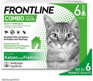 Frontline Combo Spot on Floh- und Zeckenschutz für Katzen 6 Pipetten – Bild 1 von 1