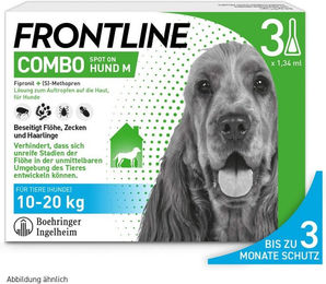 Frontline Combo Spot On für Hunde 10-20 kg 3 Pipetten – Bild 1 von 1