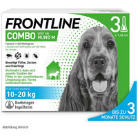 Produktbild von Frontline Combo Spot-on für Hunde gegen Flöhe und Zecken für mittlere Rassen 10 - 20 kg 3 x 1,34 ml