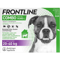 Produktbild von Frontline Combo Spot On für Hunde gegen Zecken und Flöhe für große Rassen 20-40 kg