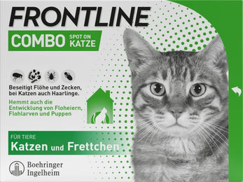 Produktbild von Frontline Combo Spot-On für Katzen gegen Flöhe und Zecken 3 x 0,5 ml