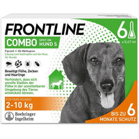 Produktbild von Frontline Combo Spot-on gegen Flöhe und Zecken für Hunde kleiner Rassen 2-10kg