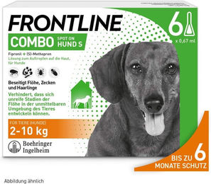 Frontline Combo Spot On Hund 2-10 kg 6 Pipetten – Bild 1 von 1