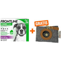 Produktbild von Frontline Combo Spot on Hund 20-40 kg 3 Pipetten inklusive Hundekotbeutelspender