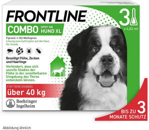 Frontline Combo Spot on Hund XL 40-60 kg 3 Pipetten – Bild 1 von 1