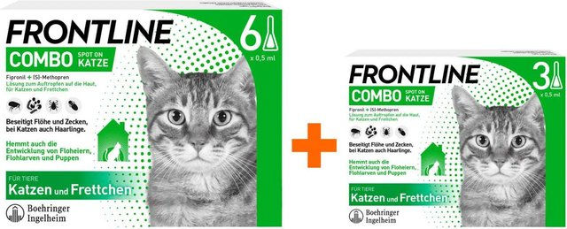 Frontline Combo Spot on Katzen Floh- und Zeckenschutz 6 Pipetten – Bild 1 von 1