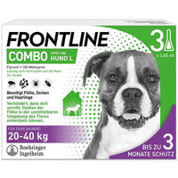 Produktbild von Frontline Combo Spot-on Lösung gegen Zecken und Flöhe für Hunde ab 20-40 kg 3 Stück