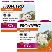 Produktbild von Frontline Mini Kautabletten gegen Zecken und Flöhe für Welpen und kleine Hunde 2-4 kg hypoallergen