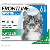Produktbild von Frontline Spot on Floh- und Zeckenschutz für Katzen 6 Pipetten