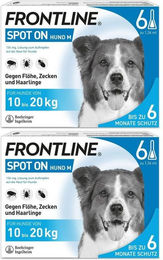 Frontline Spot-On Hund gegen Zecken und Flöhe für mittlere Rassen 10-20kg – Bild 1 von 3