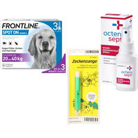 Produktbild von Frontline Spot-On Zecken- und Flohschutz für Hunde großer Rassen 20-40 kg 50er Sparset