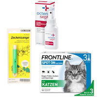 Produktbild von Frontline Spot-On Zecken- und Flohschutz Sparset für Katzen 50 ml
