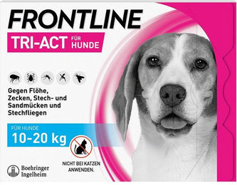 Produktbild von Frontline Tri-Act Spot-On für Hunde 10-20 kg gegen Zecken und Flöhe