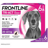 Produktbild von Frontline Tri-Act Spot-On für Hunde 20-40 kg gegen Zecken und Flöhe 6 x 4 ml