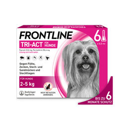 Frontline Tri-Act Spot-On für Hunde 5-10 kg gegen Zecken und Flöhe – Bild 1 von 4