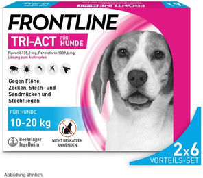 Frontline Tri-Act Spot-On gegen Zecken und Flöhe für Hunde mittlerer Rassen – Bild 1 von 4