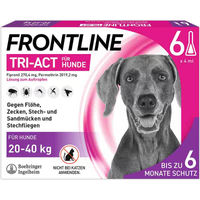 Produktbild von Frontline Tri-Act Spot-on Lösung gegen Zecken, Flöhe und fliegende Insekten für Hunde Größe L (20-40 kg) 6 Stück