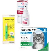 Produktbild von Frontline Zecken-Set für Katzen gegen Zecken und Flöhe für alle Altersstufen